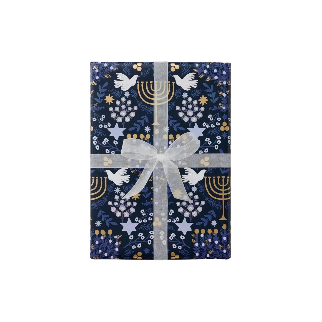 Laurel Menorah Wrapping Roll