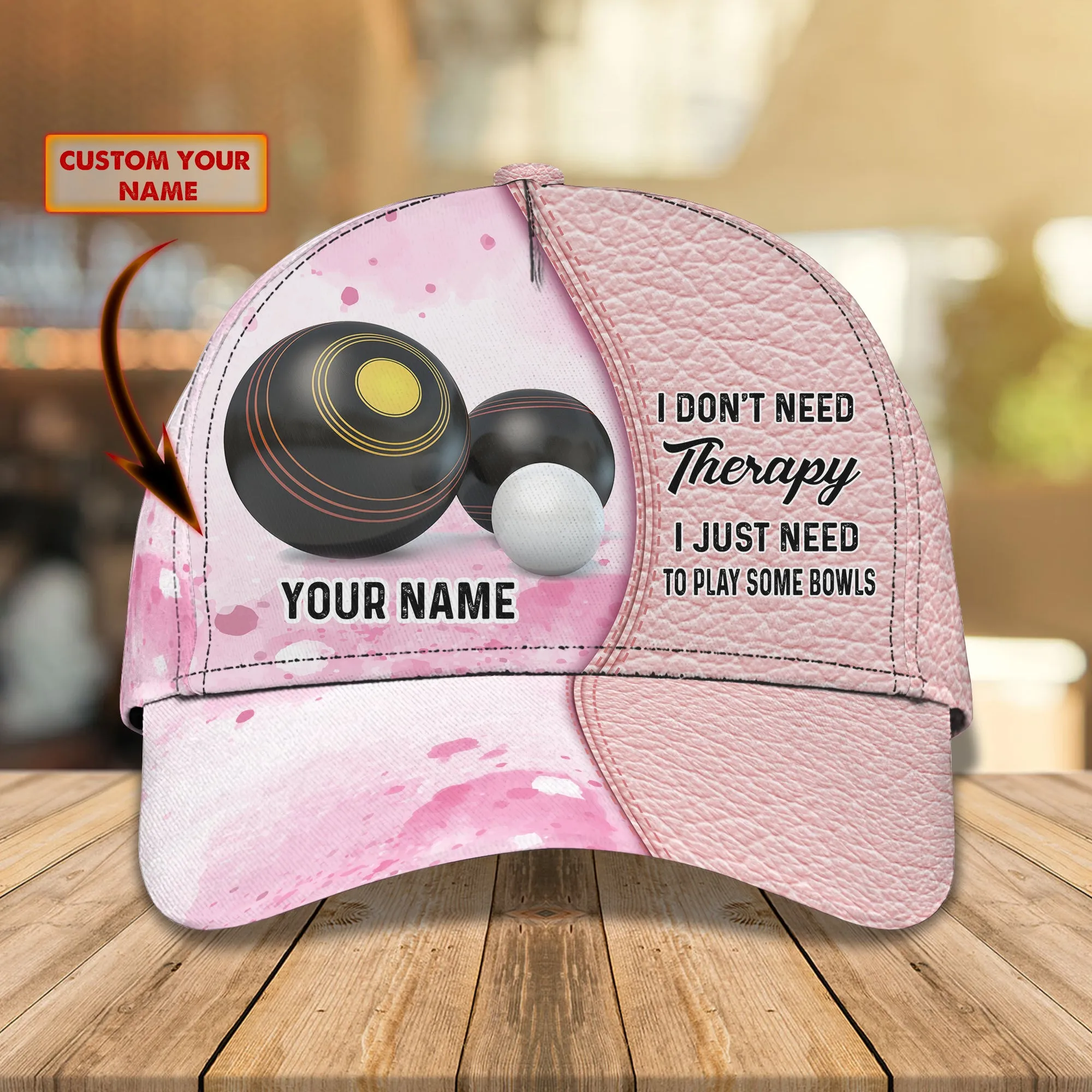 Lawns Bowls - Personalized Name Cap - Nmd 68
