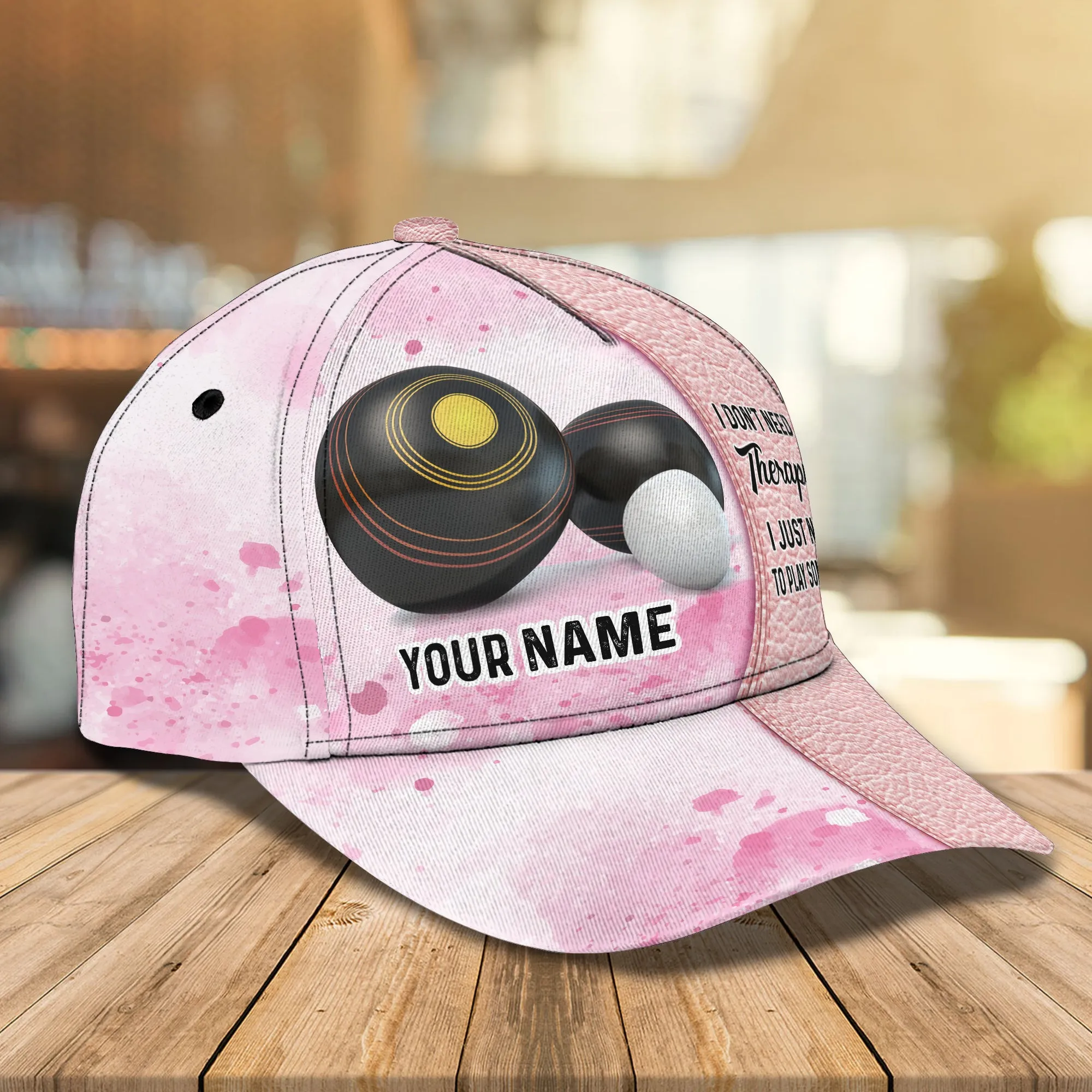 Lawns Bowls - Personalized Name Cap - Nmd 68