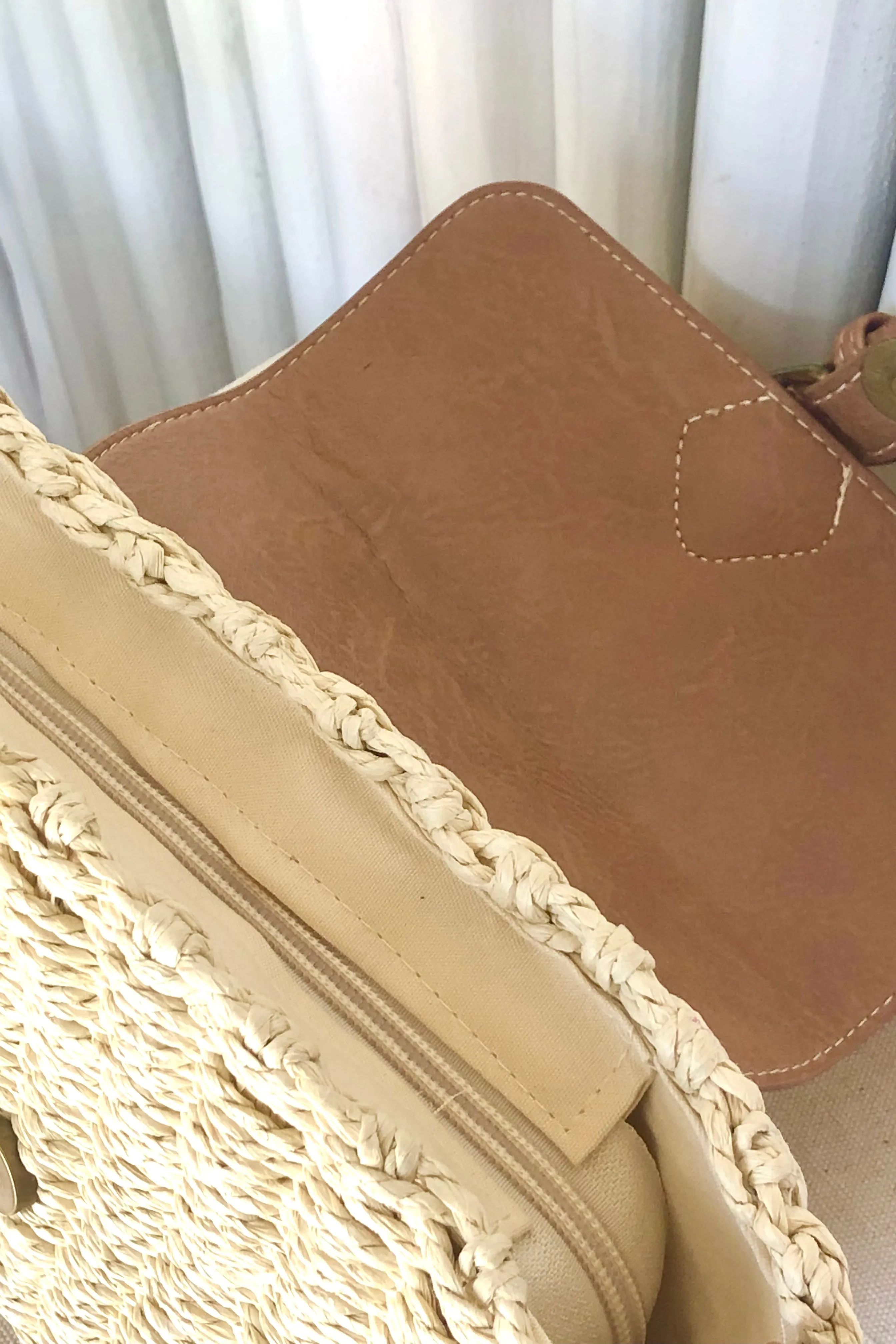 Leather Front Flap Crossbody Bag