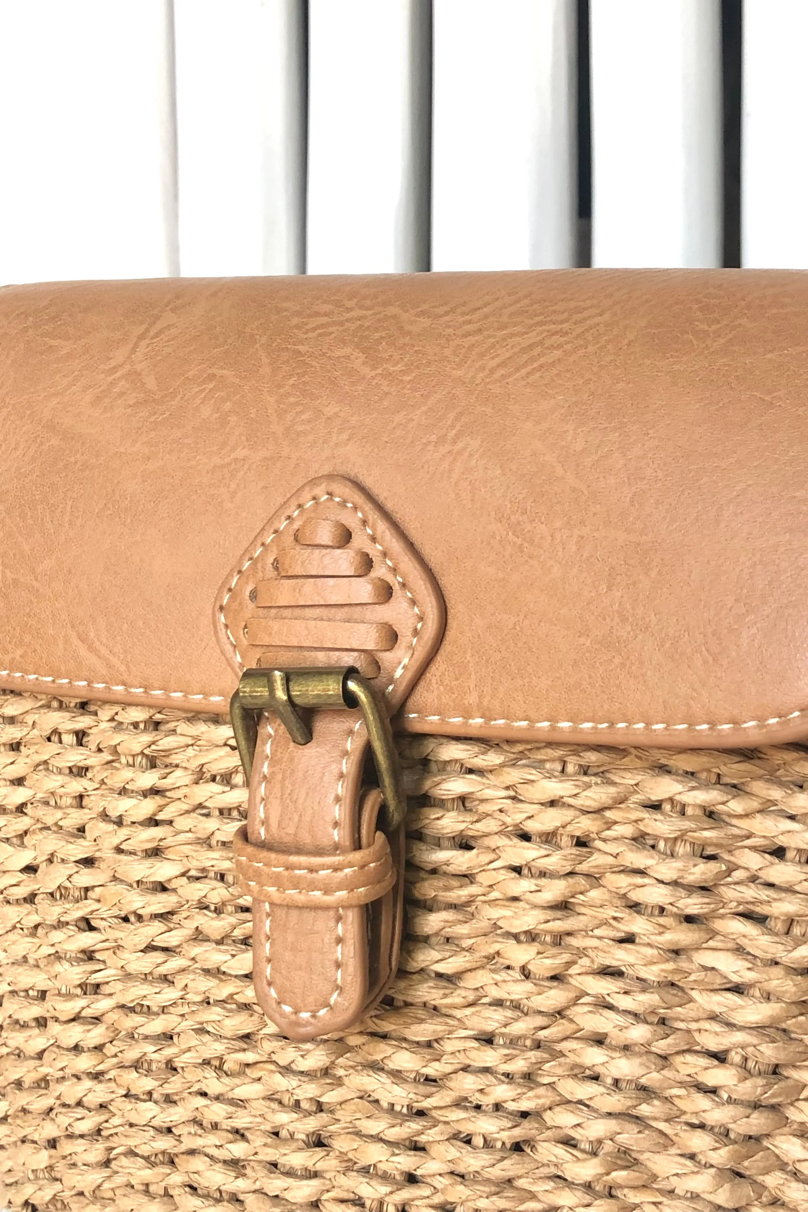 Leather Front Flap Crossbody Bag