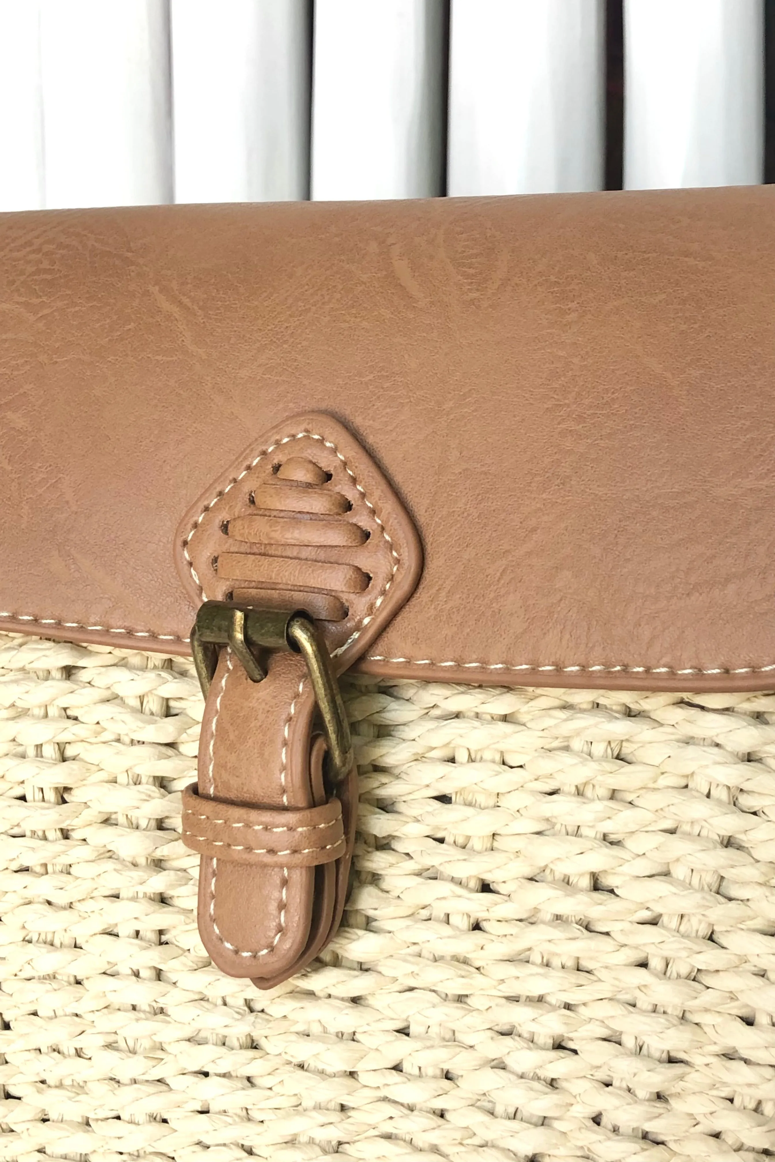 Leather Front Flap Crossbody Bag