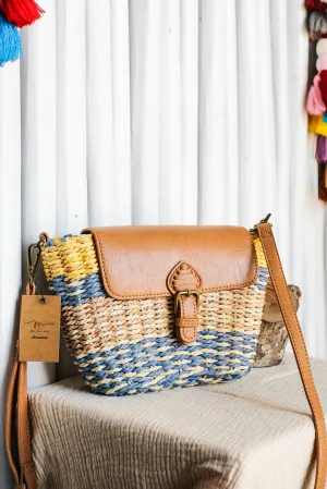 Leather Front Flap Crossbody Bag