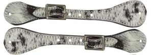 Leather Hair on Cowhide Youth Spur Straps