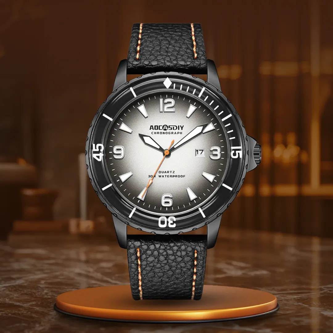 LEATHER STRAP CASUAL WATCH | Timeless Style, Everyday Comfort