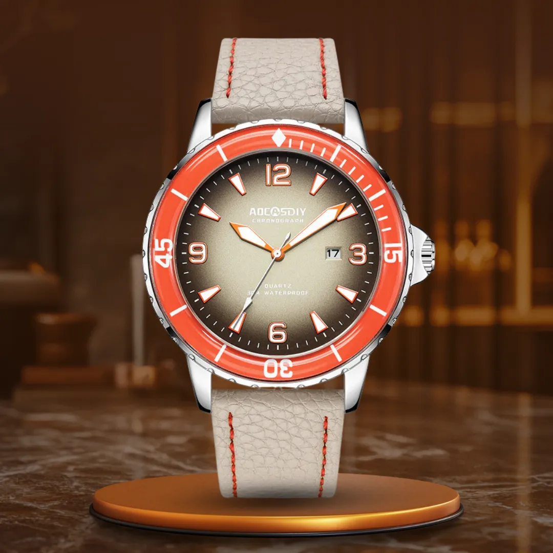 LEATHER STRAP CASUAL WATCH | Timeless Style, Everyday Comfort