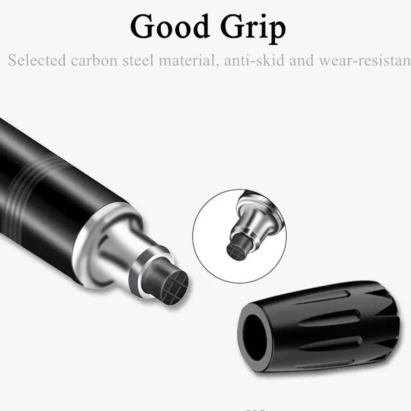 Lightweight Aluminum Alloy Trekking Poles - Adjustable No-Slip Nordic Hiking Sticks - 49.2"/43.3"