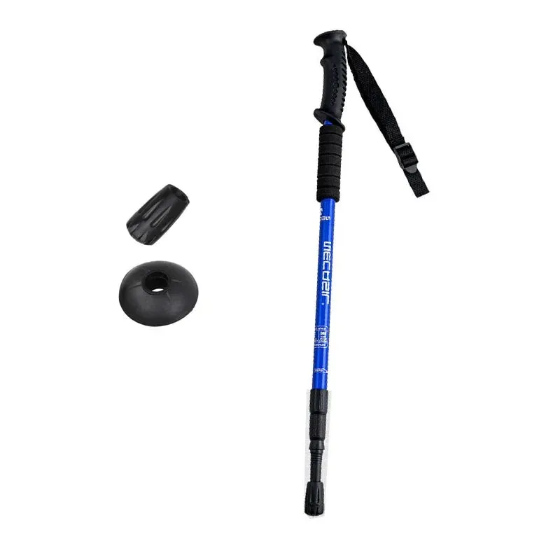 Lightweight Aluminum Alloy Trekking Poles - Adjustable No-Slip Nordic Hiking Sticks - 49.2"/43.3"