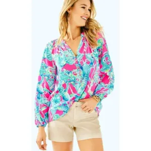 Lilly Pulitzer Joette Palm Beach Sandstone Dinner Shorts -Khaki -Women 0-NEW