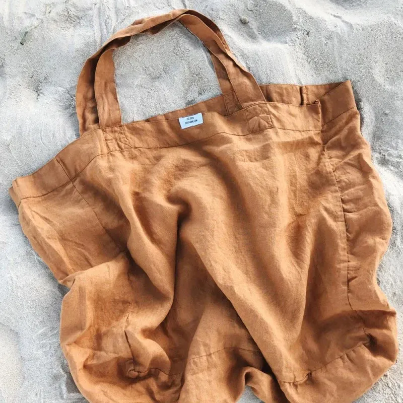 Linen Market Tote Amber