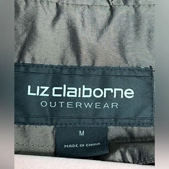 Liz Claiborne Tan Anorak Utility Jacket w/ Hood and Removable Lining | Size Med