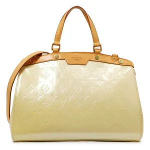 Louis Vuitton Blanc Corail Vernis Brea MM