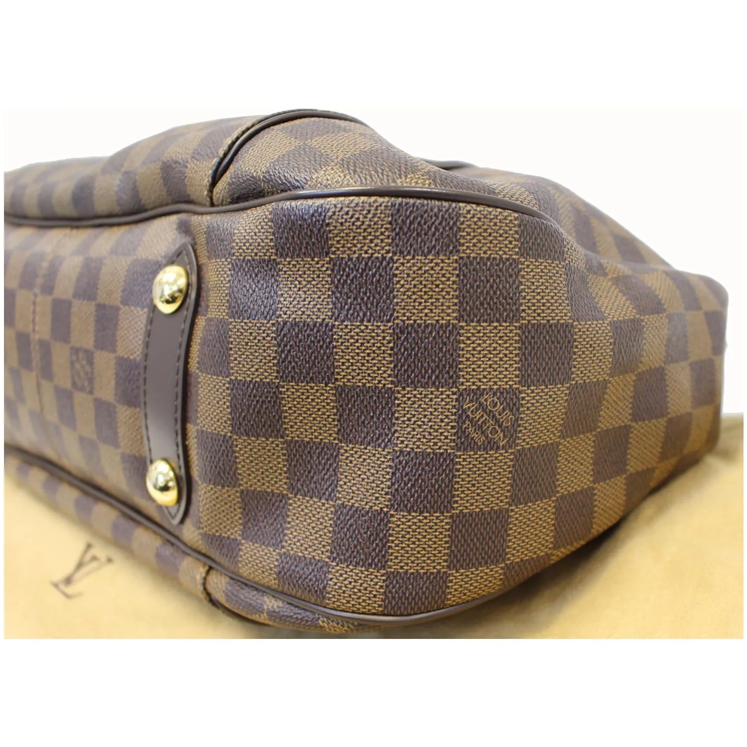 LOUIS VUITTON Galliera PM Damier Ebene Shoulder Bag Brown