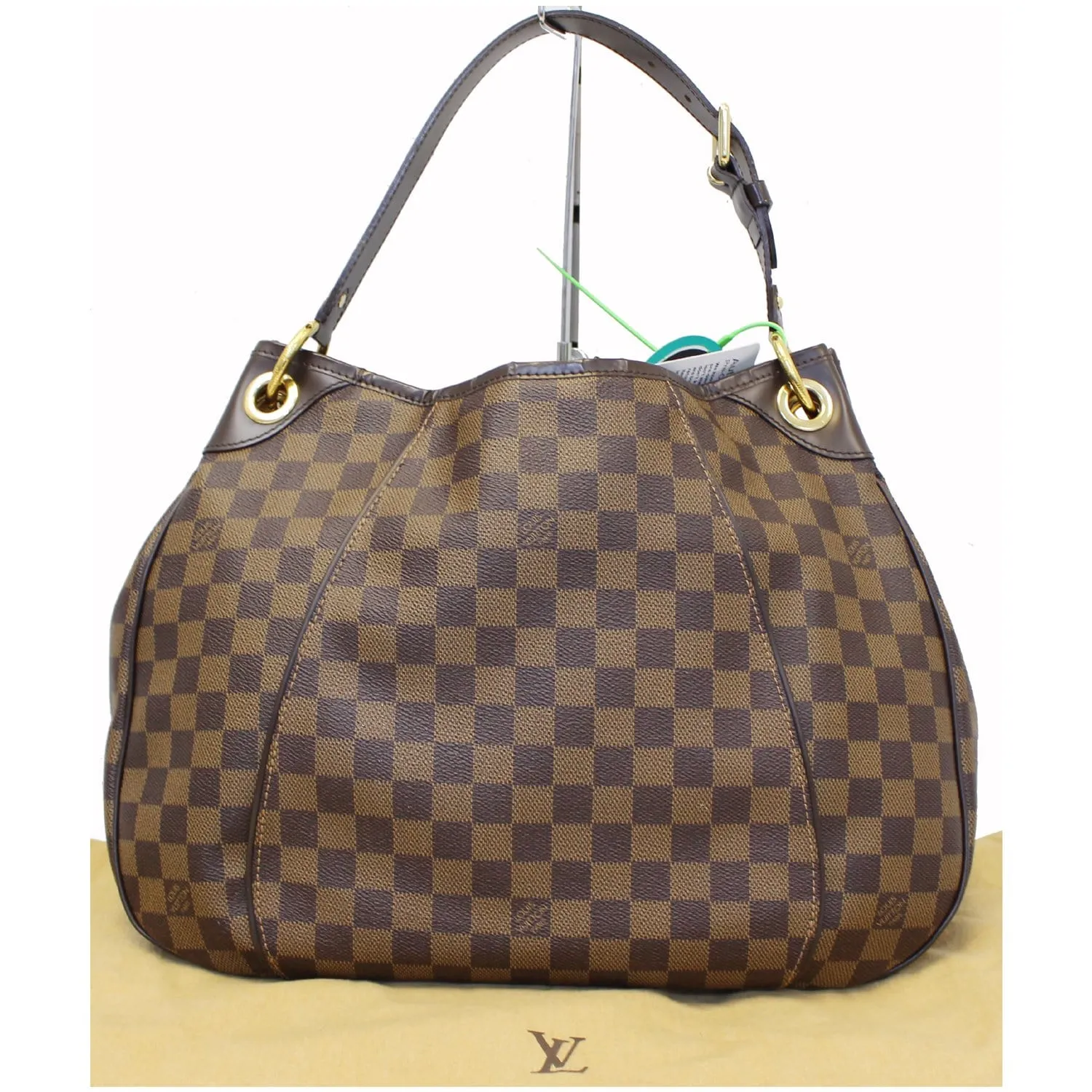 LOUIS VUITTON Galliera PM Damier Ebene Shoulder Bag Brown