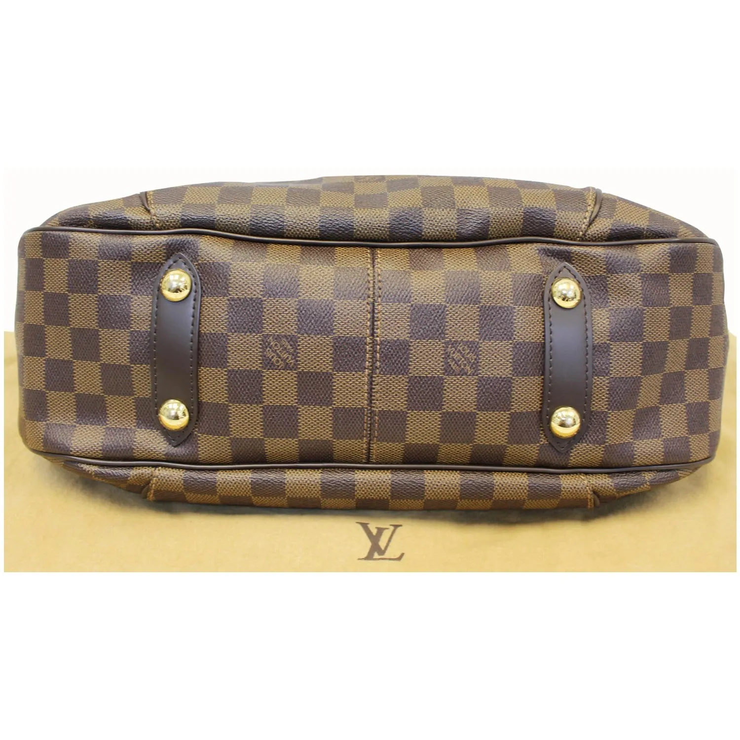 LOUIS VUITTON Galliera PM Damier Ebene Shoulder Bag Brown