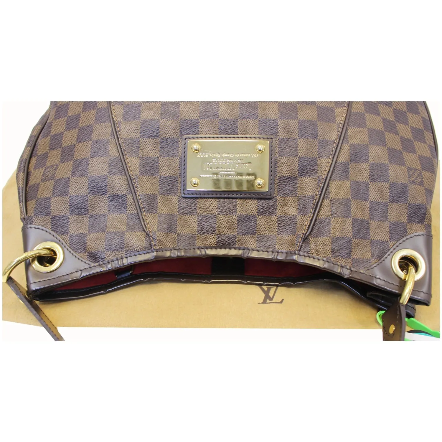 LOUIS VUITTON Galliera PM Damier Ebene Shoulder Bag Brown