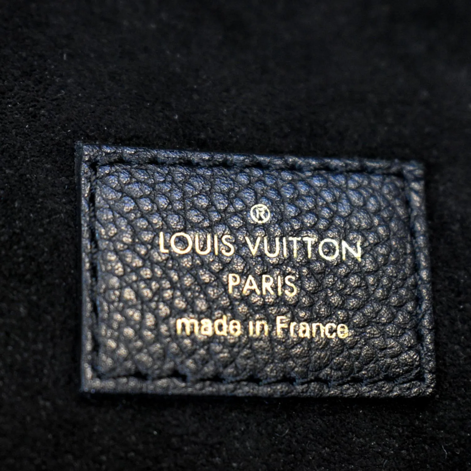 LOUIS VUITTON Junot Empreinte Leather Shoulder Bag Black