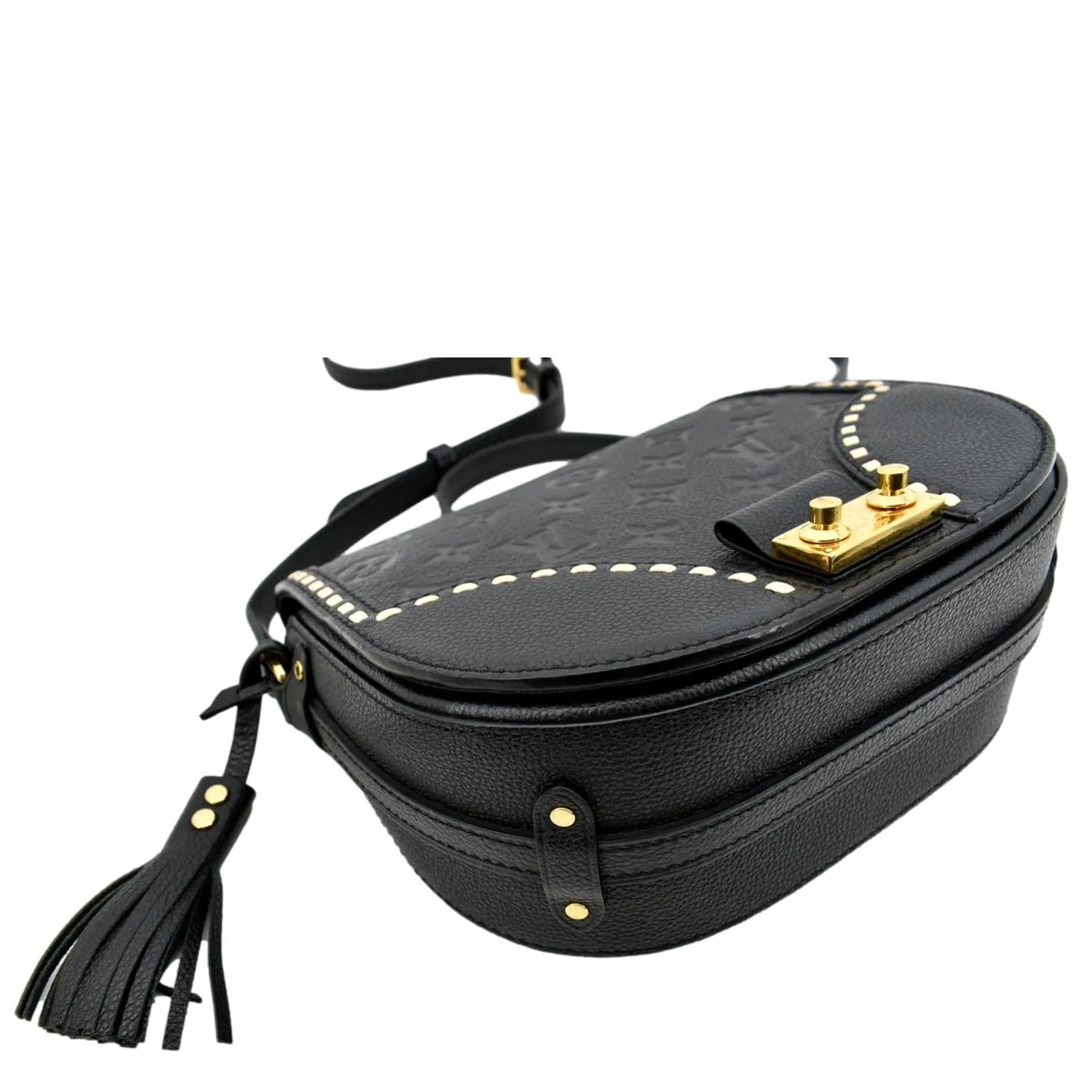 LOUIS VUITTON Junot Empreinte Leather Shoulder Bag Black