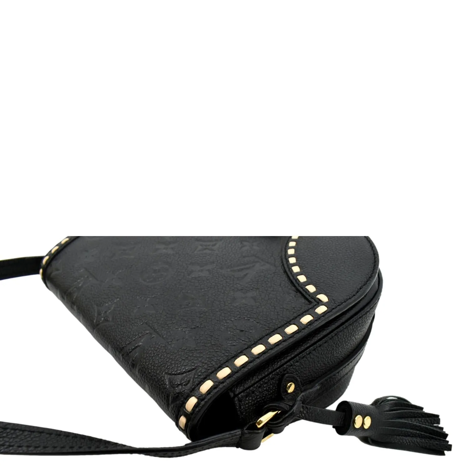 LOUIS VUITTON Junot Empreinte Leather Shoulder Bag Black