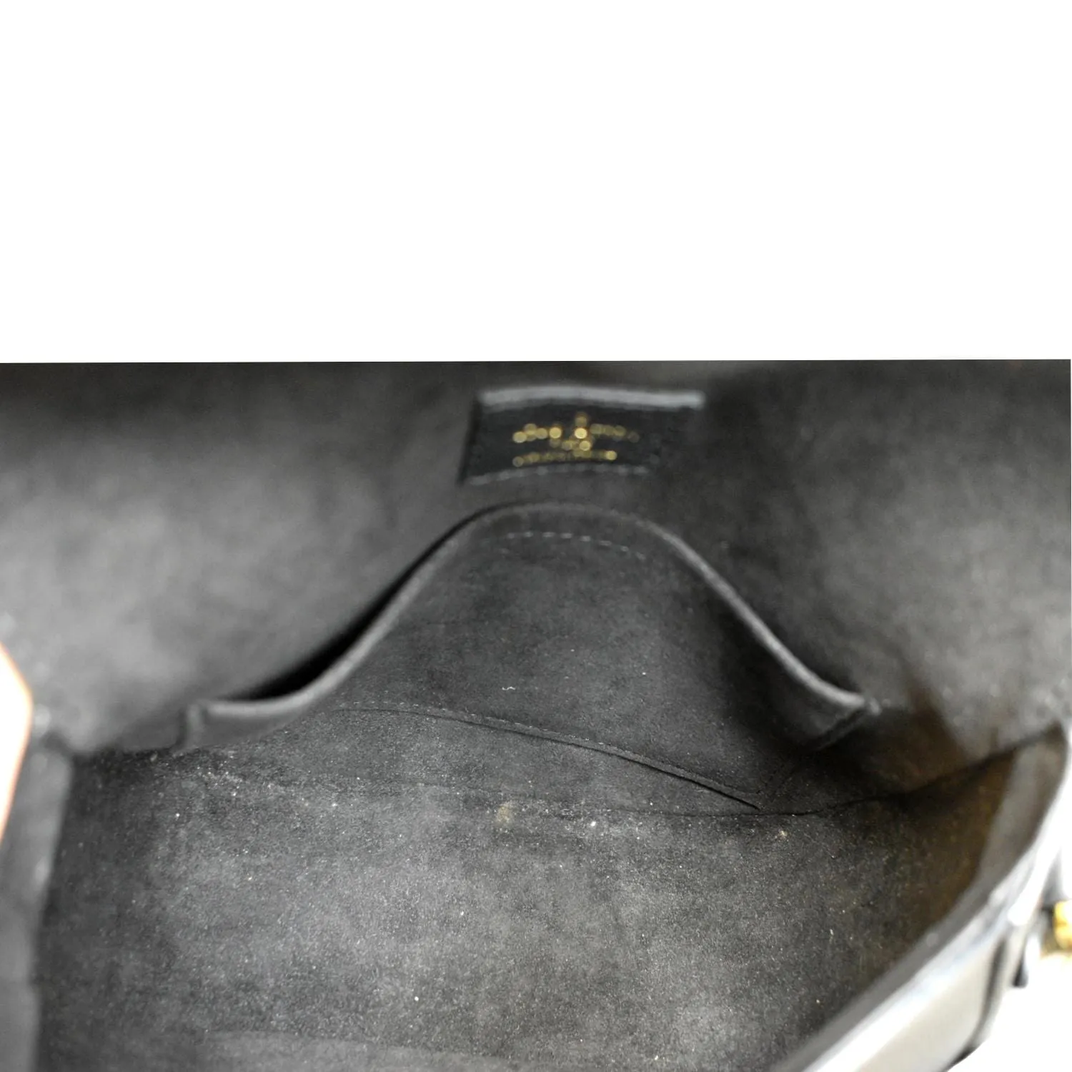 LOUIS VUITTON Junot Empreinte Leather Shoulder Bag Black