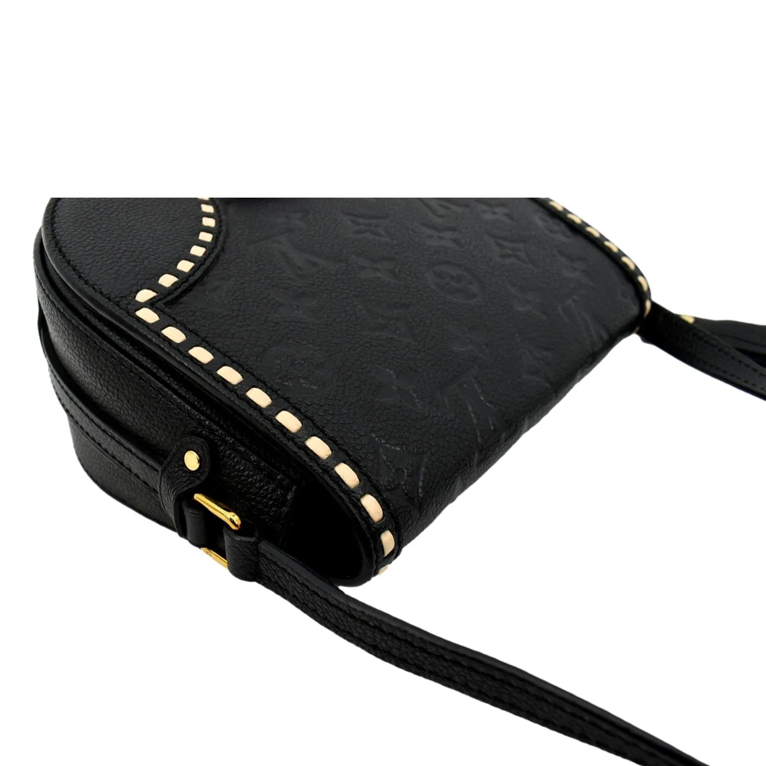 LOUIS VUITTON Junot Empreinte Leather Shoulder Bag Black