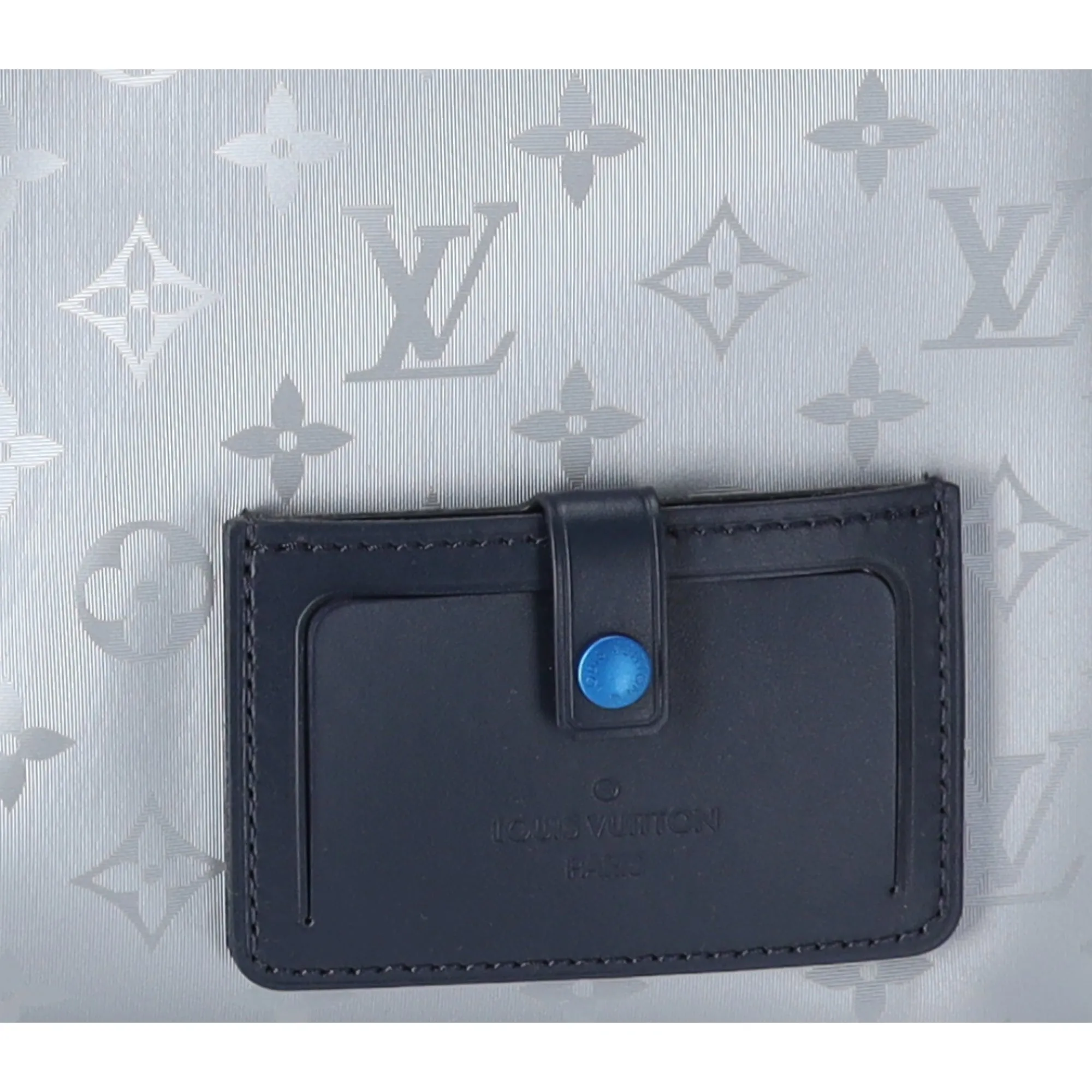Louis Vuitton Keepall Bandouliere 50 Monogram Satellite Boston Bag Silver
