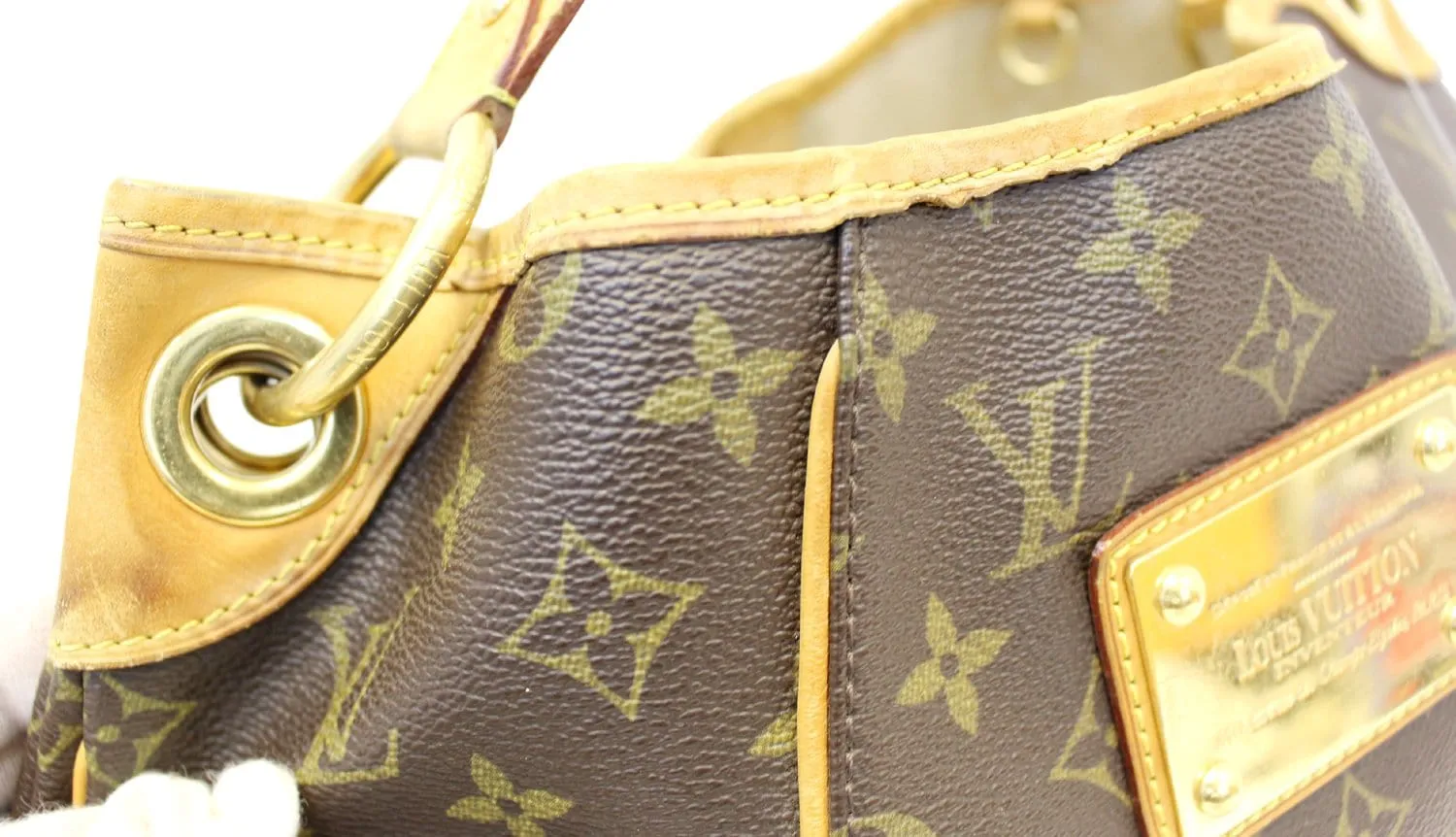 LOUIS VUITTON Monogram Galliera PM Brown Shoulder Handbag