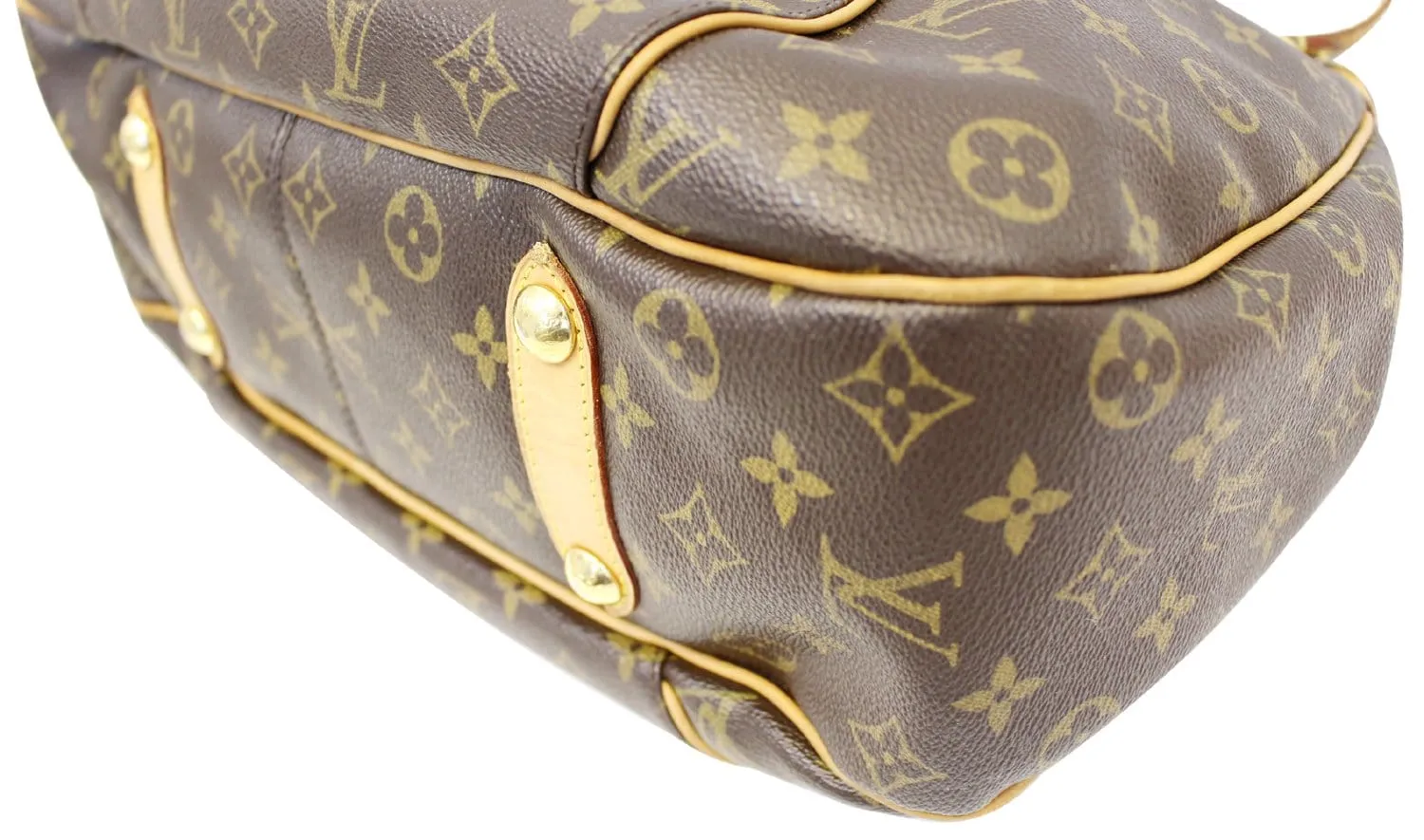 LOUIS VUITTON Monogram Galliera PM Brown Shoulder Handbag