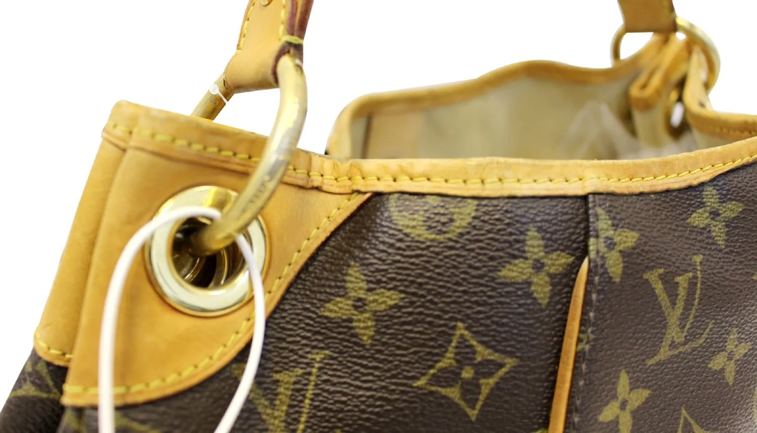 LOUIS VUITTON Monogram Galliera PM Brown Shoulder Handbag