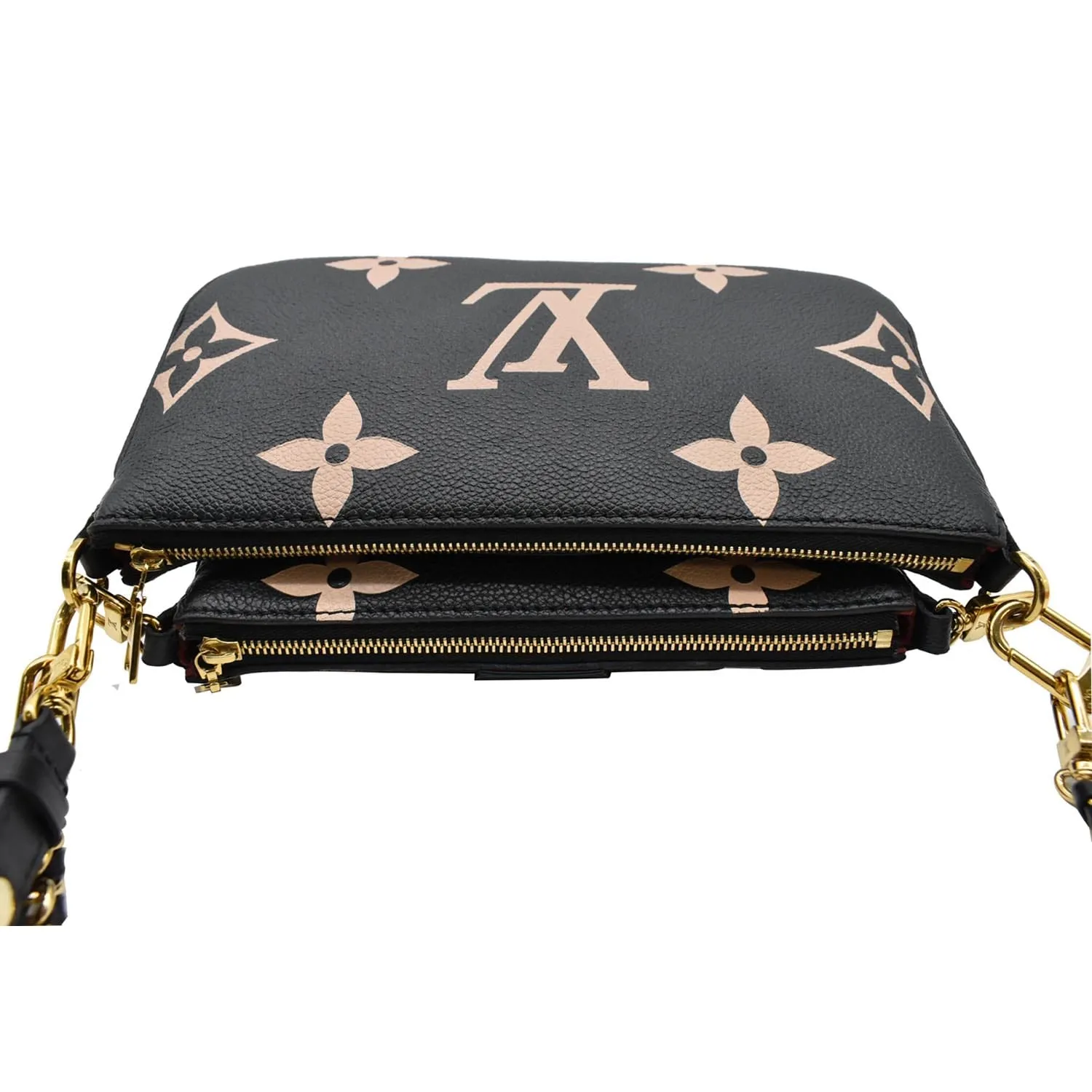LOUIS VUITTON Multi Pochette Empreinte Leather Accessories Bag Bicolor