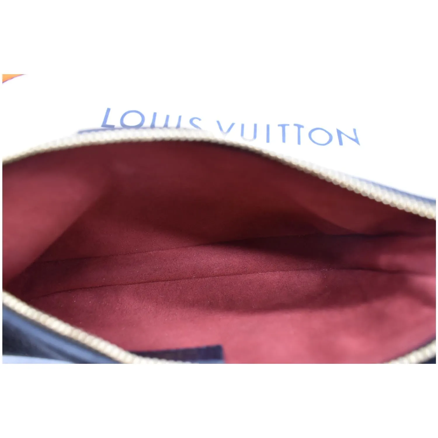 LOUIS VUITTON Multi Pochette Empreinte Leather Accessories Bag Bicolor