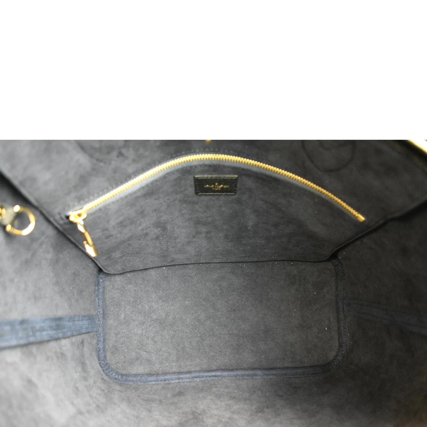 LOUIS VUITTON  Neverfull MM Monogram Empreinte Tote Bag Black