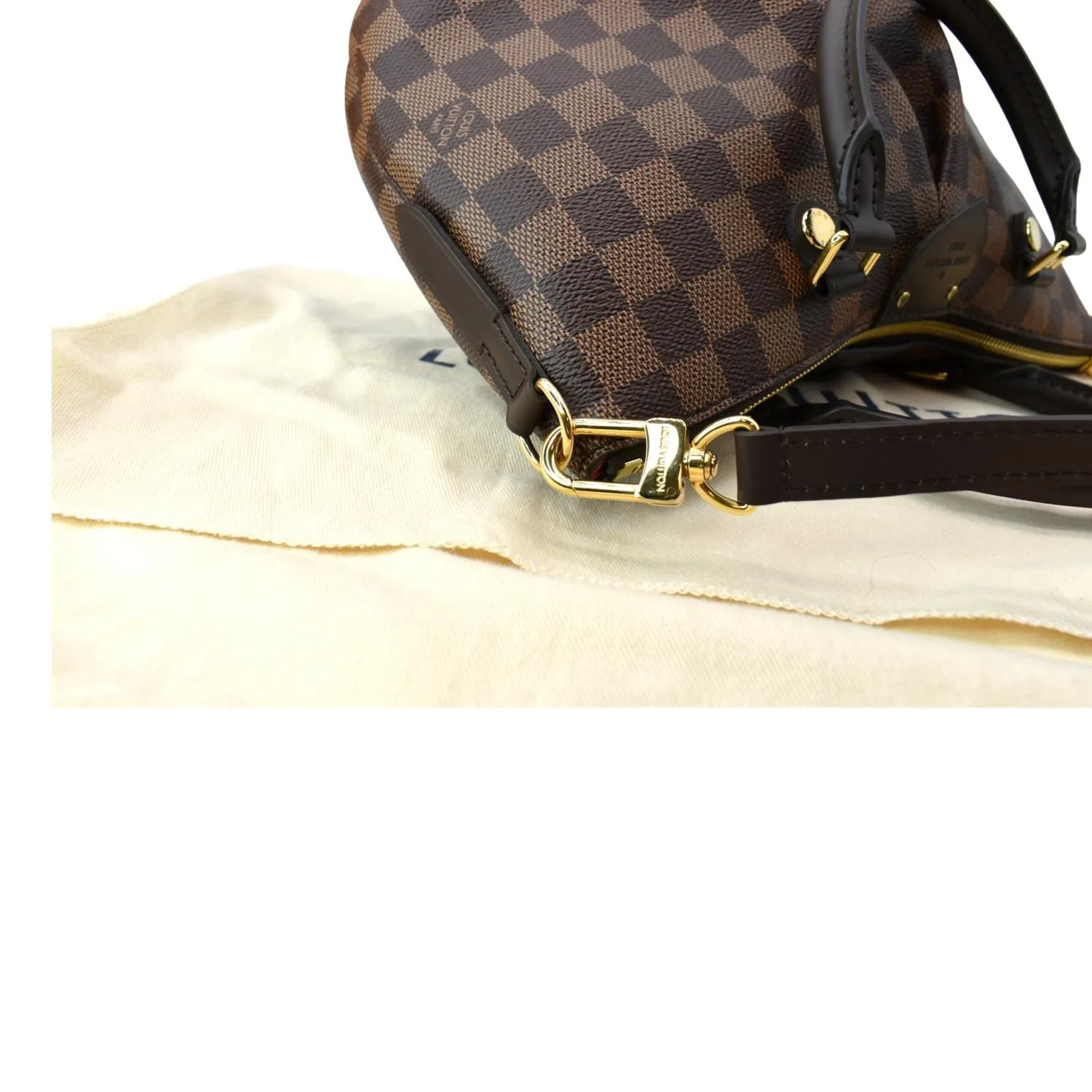 LOUIS VUITTON Siena PM Damier Ebene Shoulder Bag Brown