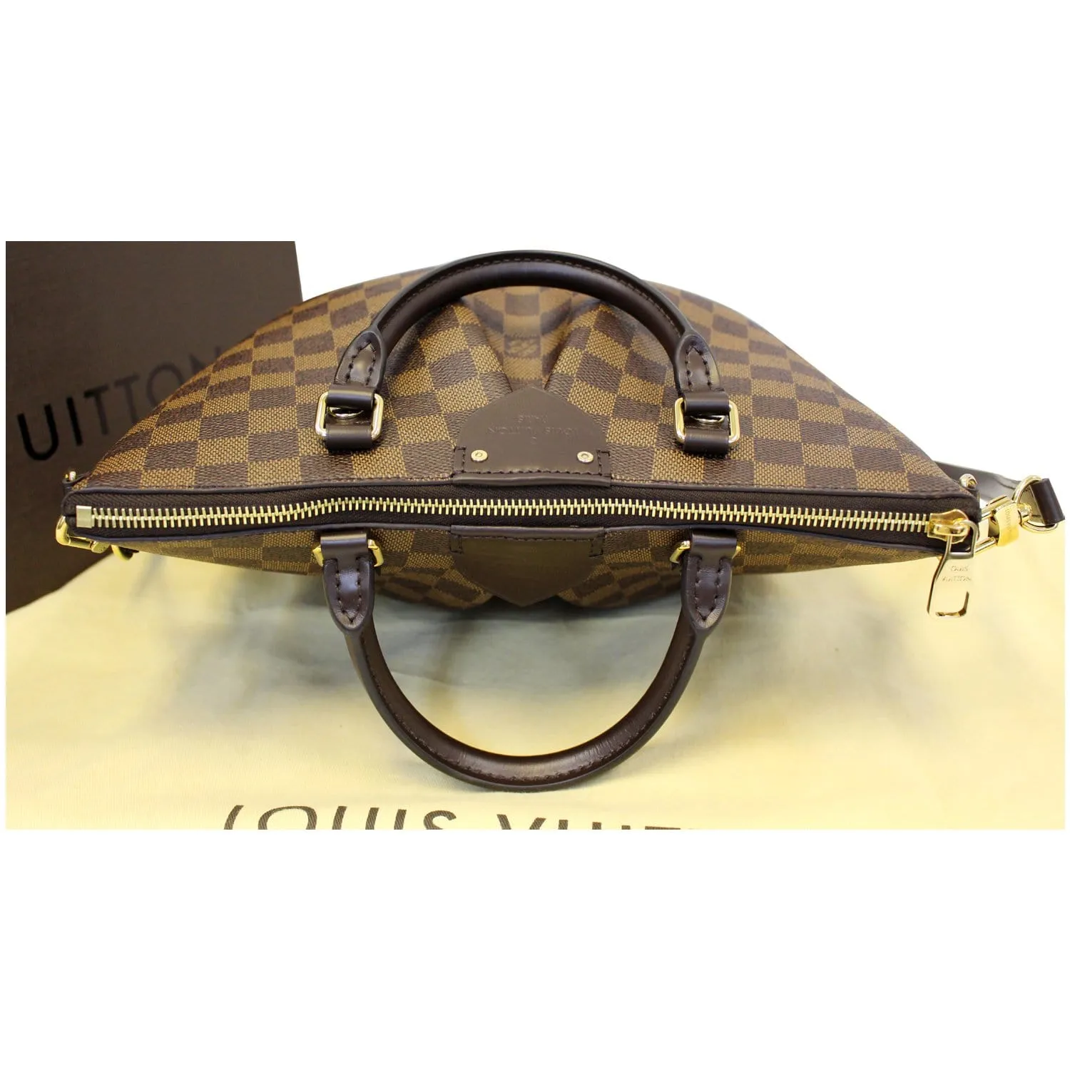 LOUIS VUITTON Siena PM Damier Ebene Shoulder Bag Brown