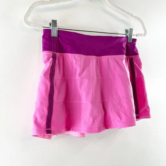 Lululemon Pace Rival Skirt II Tennis Skort Pink Paradise Regal Plum Purple 4