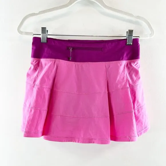 Lululemon Pace Rival Skirt II Tennis Skort Pink Paradise Regal Plum Purple 4