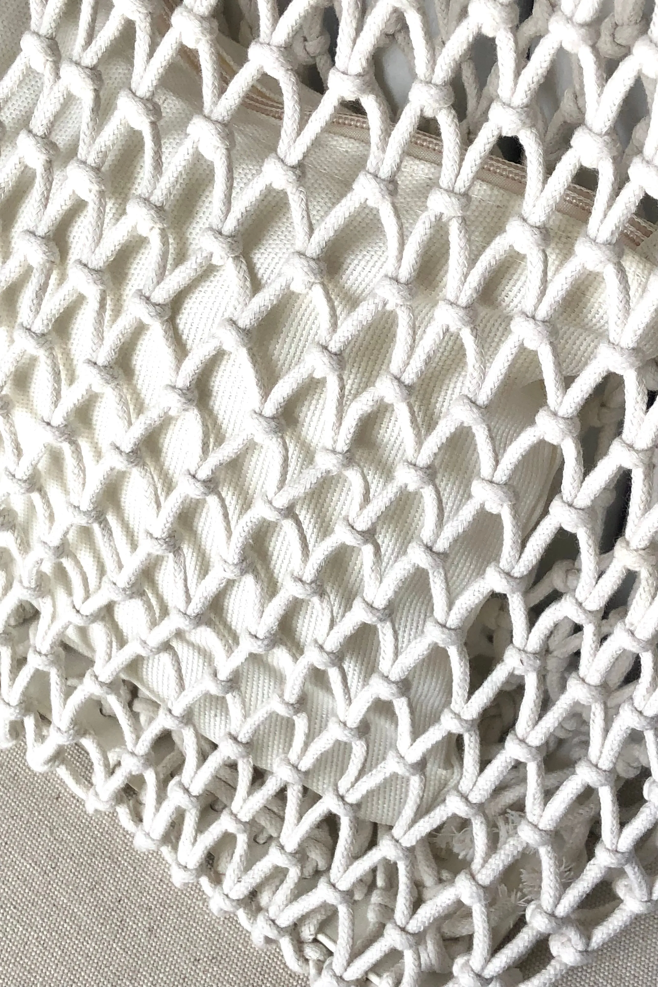 Macrame Mesh Tote Bag