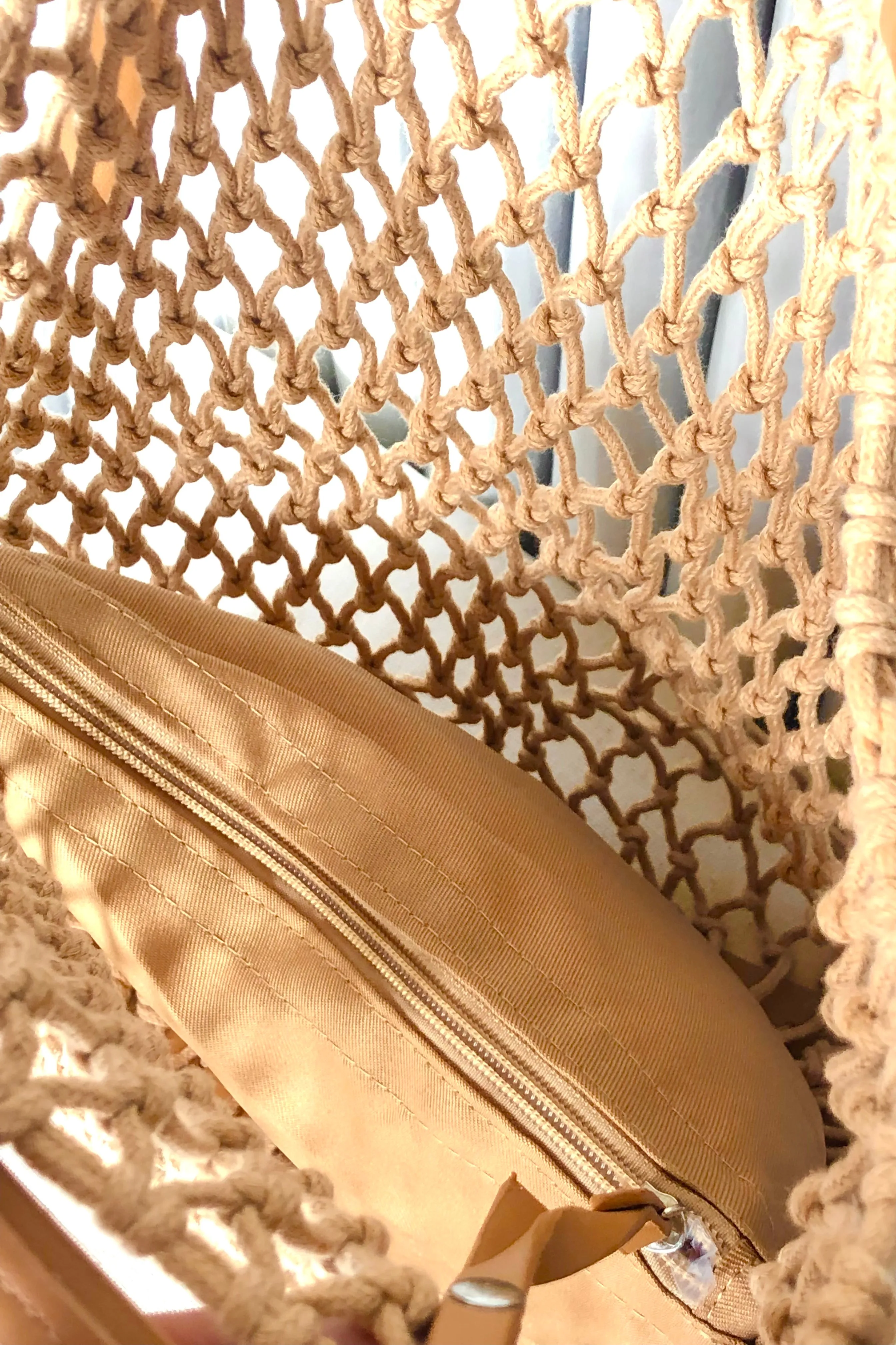 Macrame Mesh Tote Bag