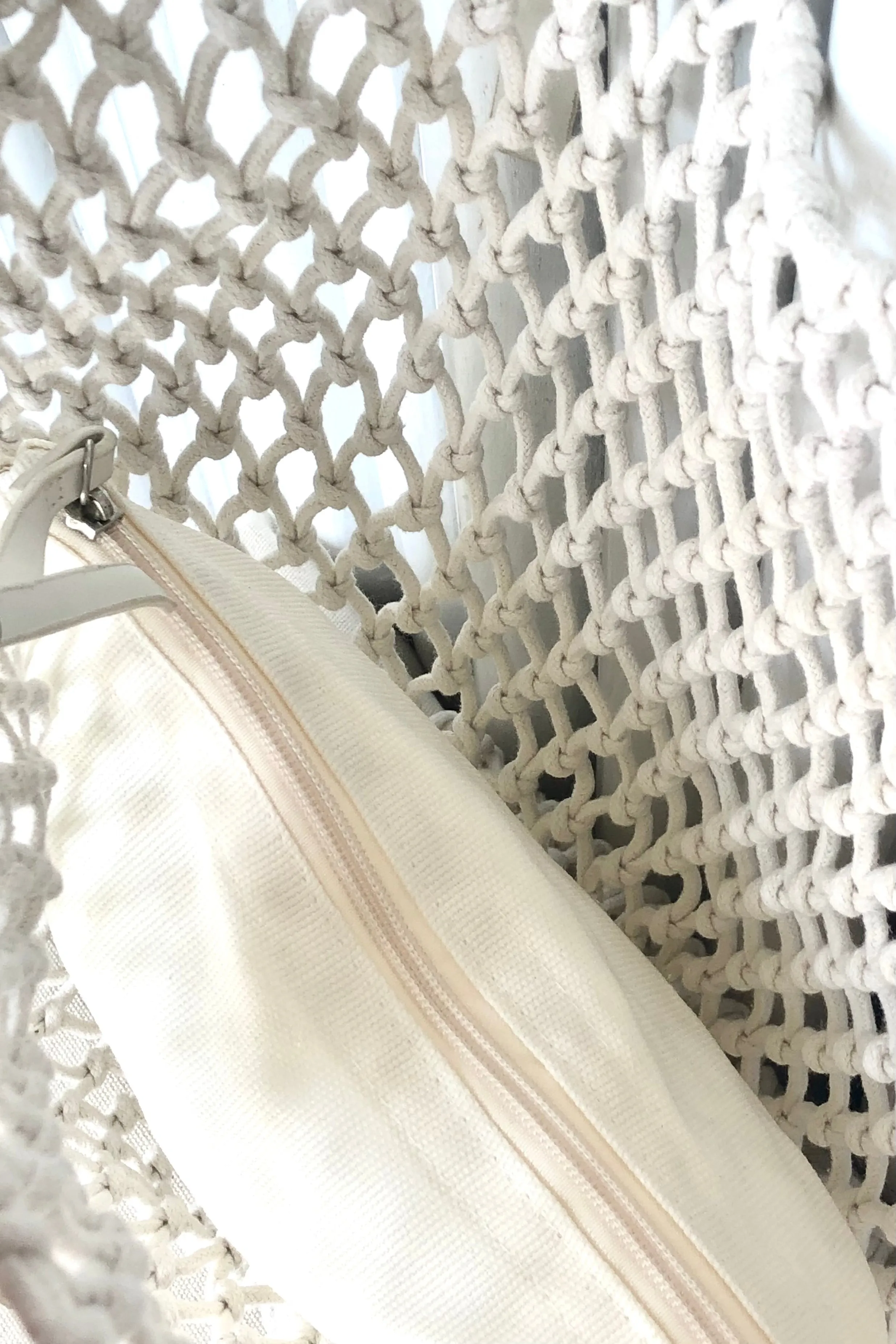 Macrame Mesh Tote Bag