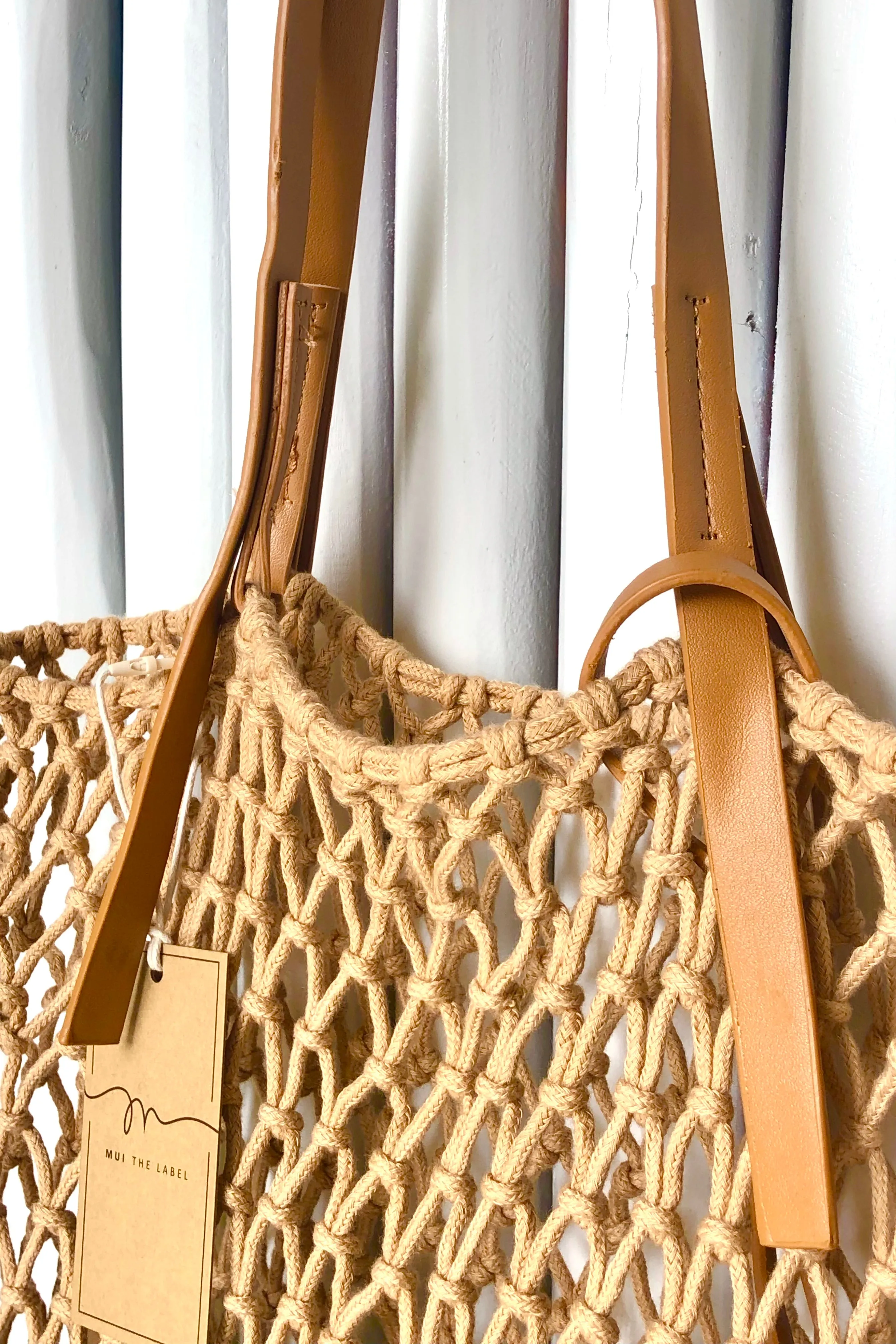 Macrame Mesh Tote Bag