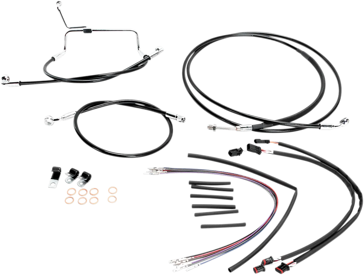 Magnum 489331 Black Vinyl XR Handlebar Installation Kit for 12-14in. Ape