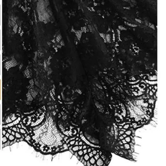 MakeMeChic Women's Lace DeepV Sleeveless Sleepwear