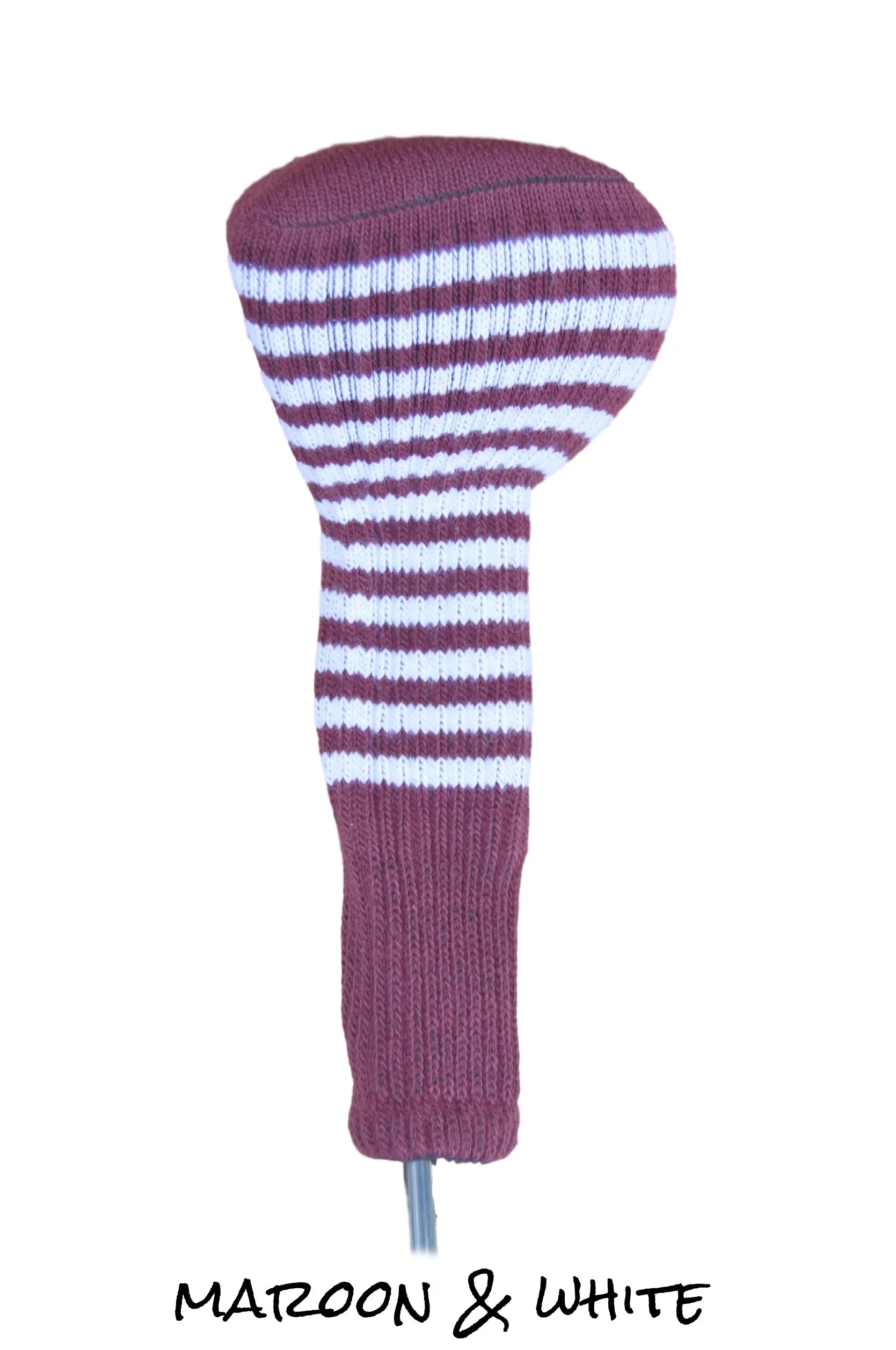 Maroon Club Sock Golf Headcovers
