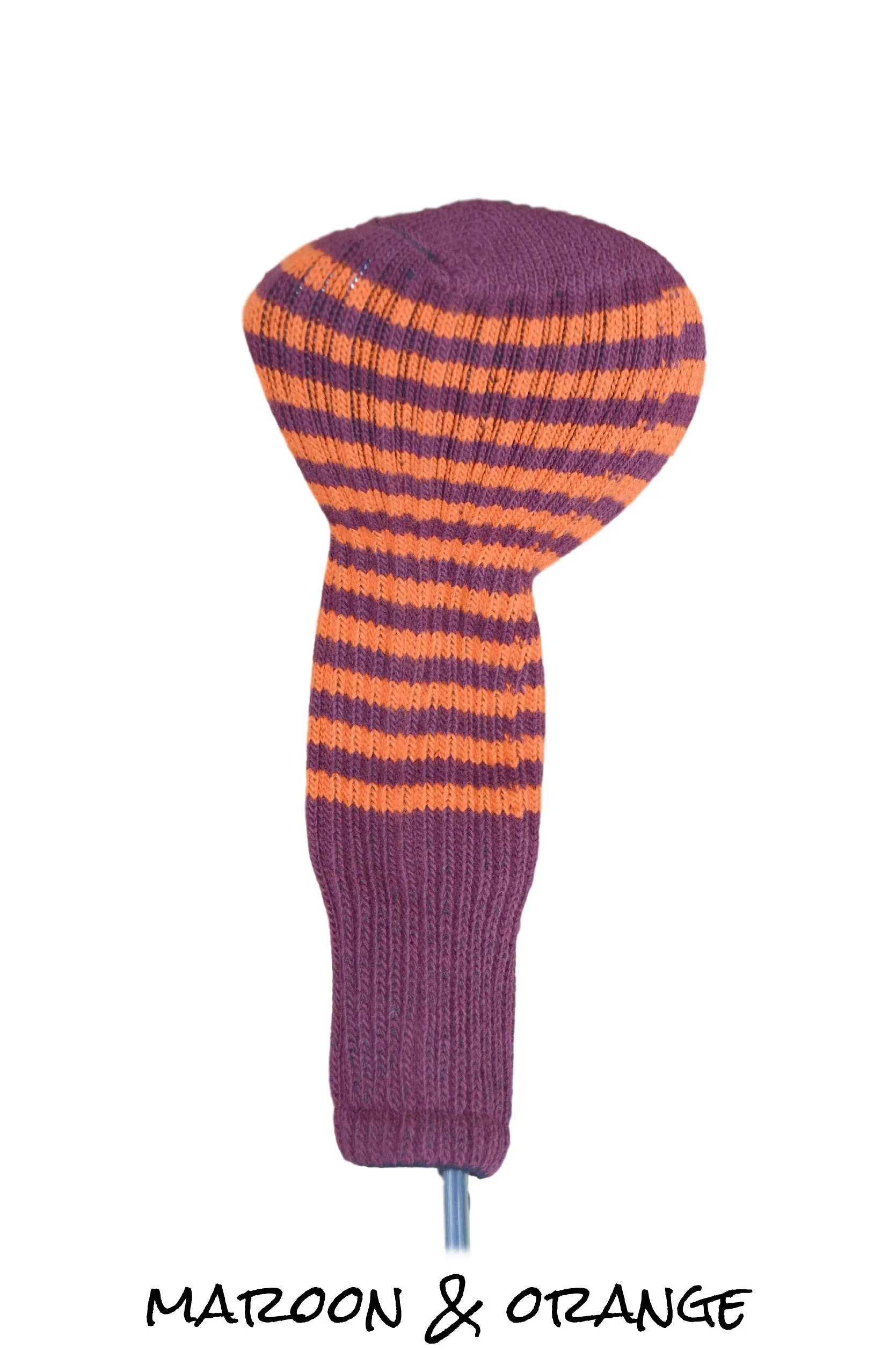 Maroon Club Sock Golf Headcovers