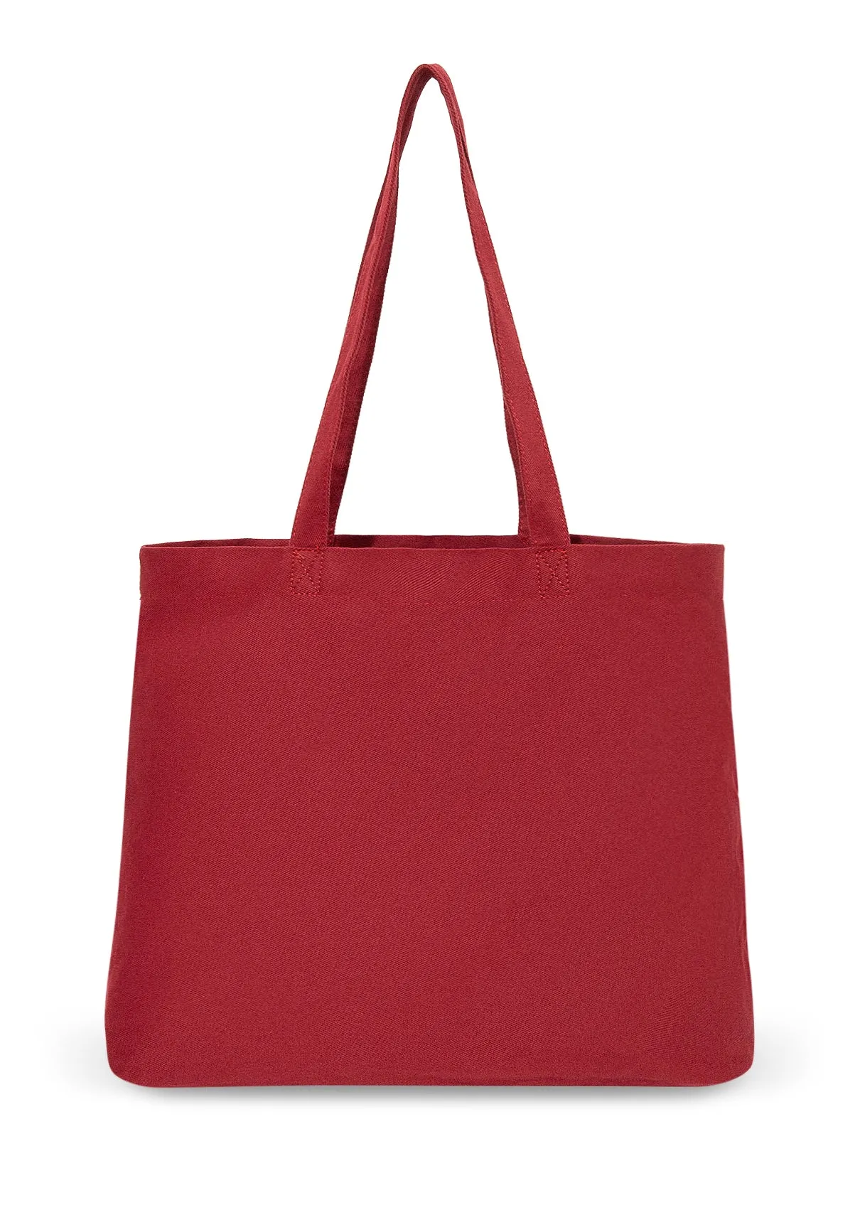 Mavi Logo Printed Burgundy Shopper Bag