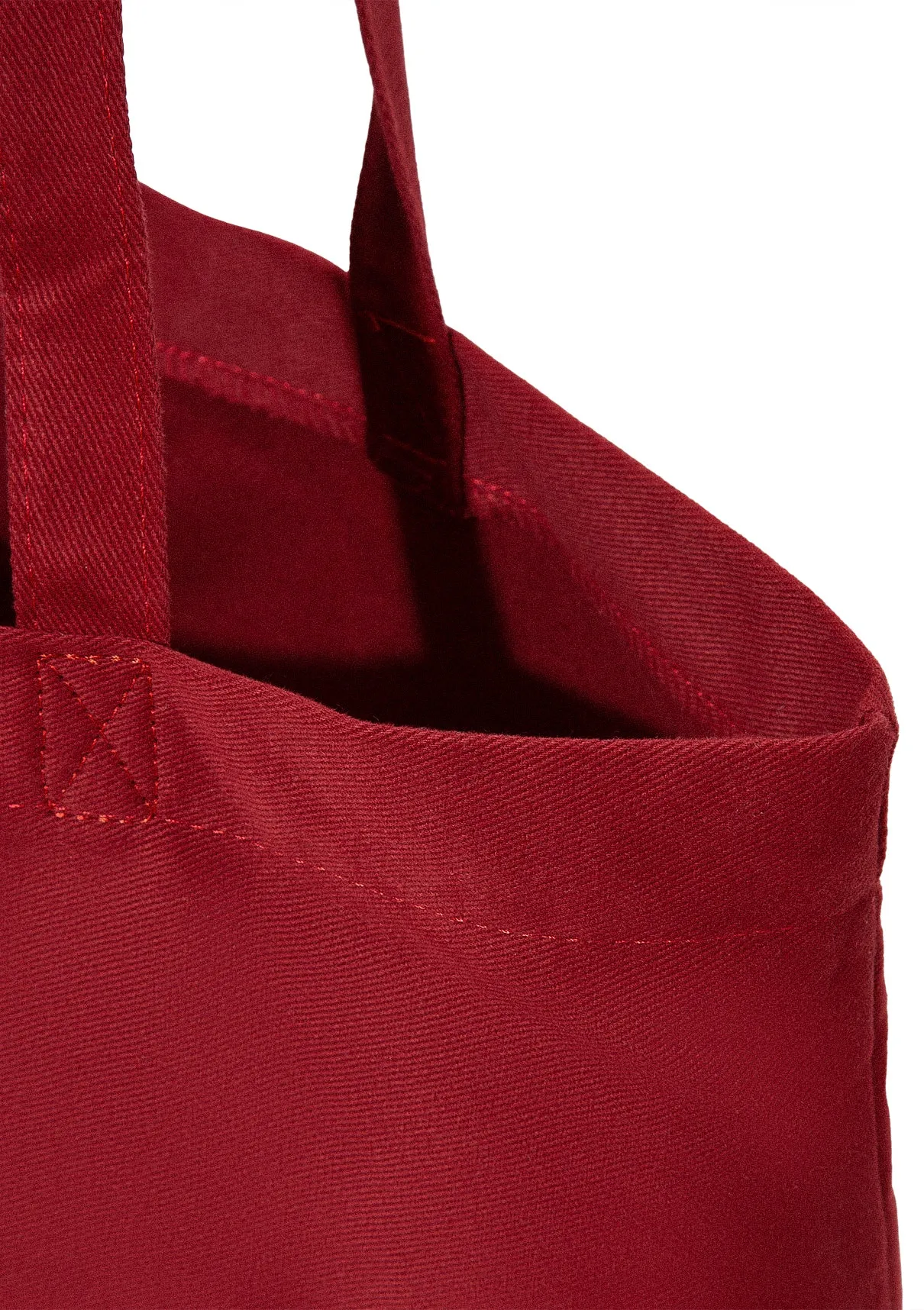 Mavi Logo Printed Burgundy Shopper Bag