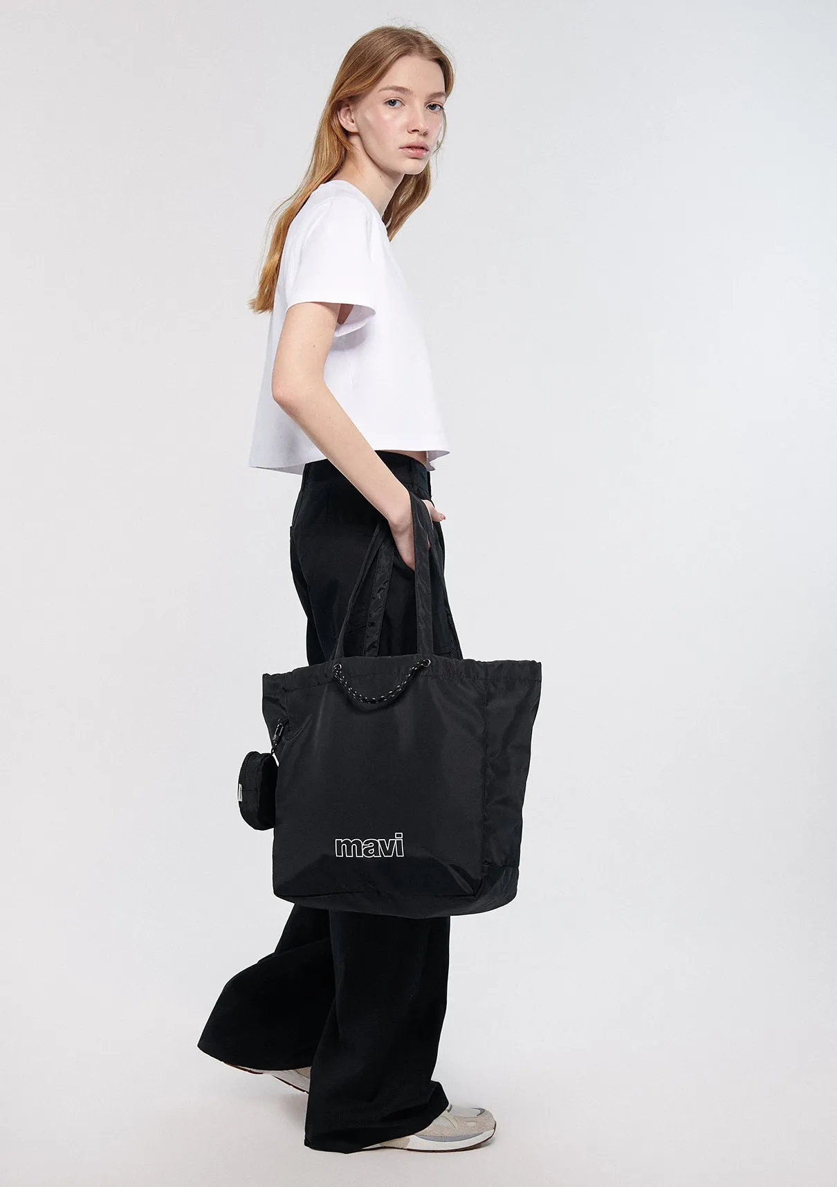 Mavi Printed Black Arm Bag