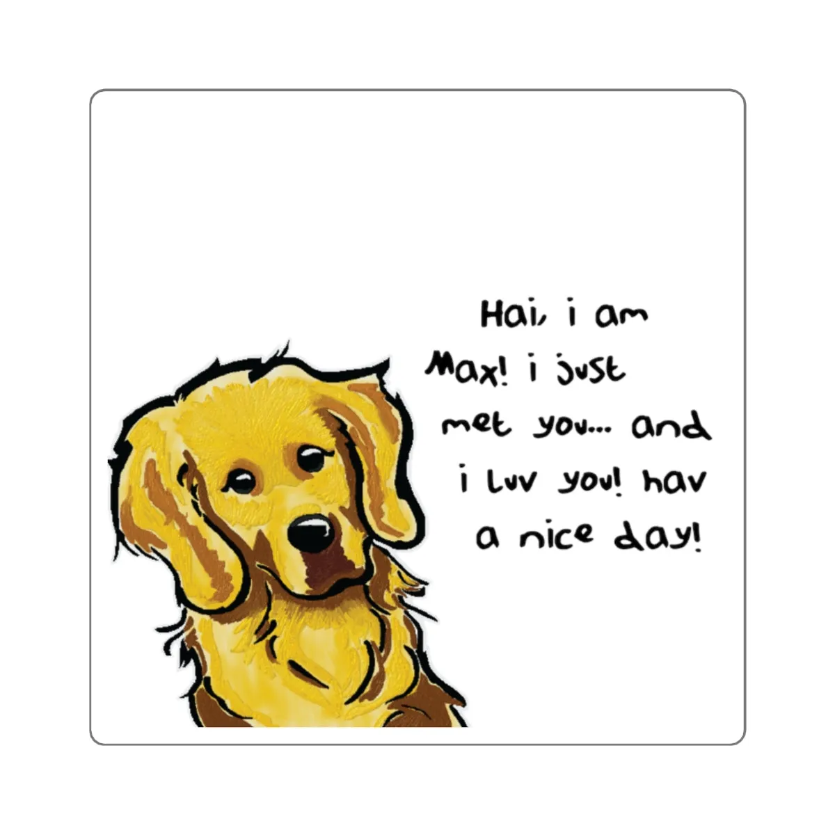 Max Square Stickers