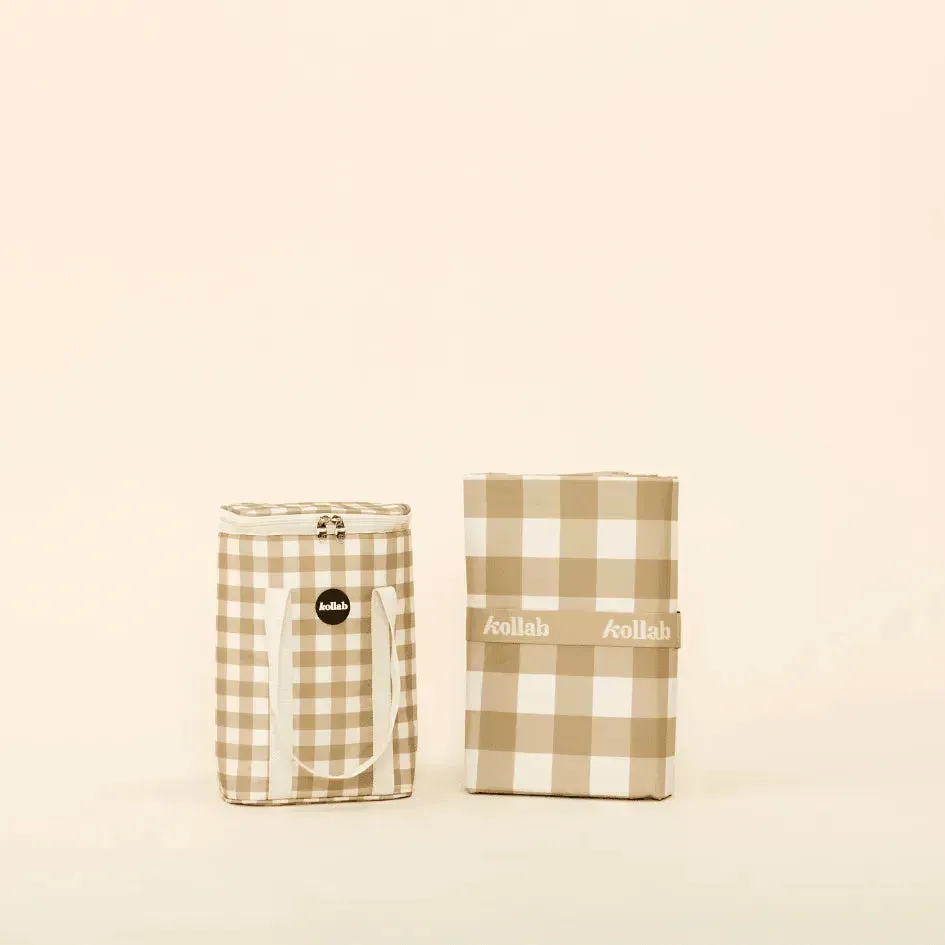 Medium Mat Olive Check