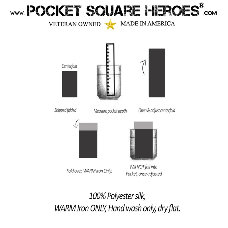 Meritorious Service Medal Pocket Square